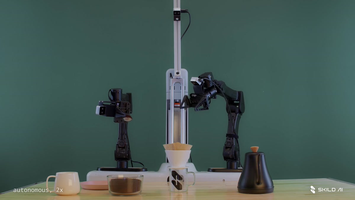 Skild AI &mdash; S1, autonomous pour-over